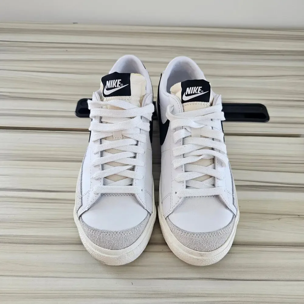 Nike White Leather Blazer Low '77 Vintage Men's Shoes Sneakers Size 7.5 - Picture 5 of 10